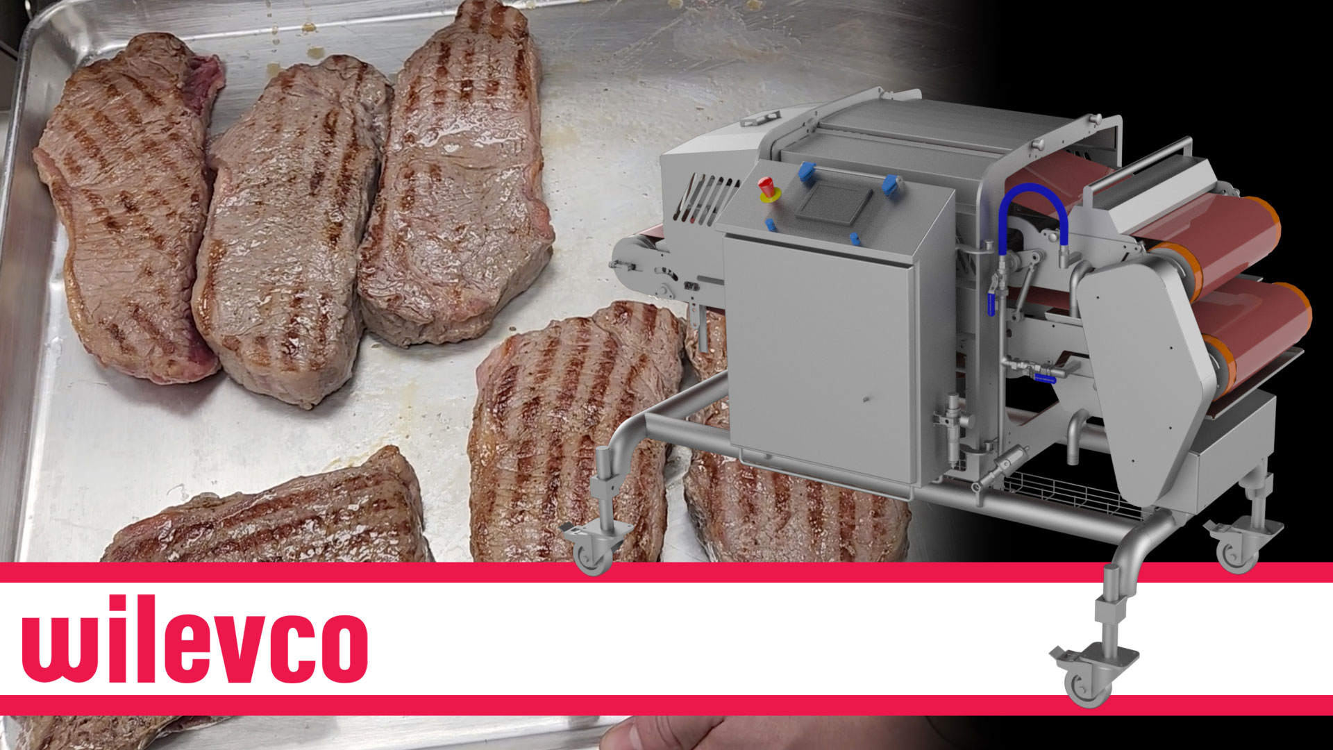 WILEVCO The HiTec Grill Marker with Ribeye Steaks